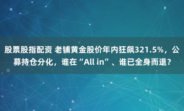 股票股指配资 老铺黄金股价年内狂飙321.5%，公募持仓分化，谁在“All in”、谁已全身而退？